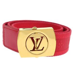 Louis Vuitton Red Ceinture Fortune Belt LV Cut Out M9734W CA1102 #80/32 115704